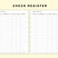 Classic HP Inserts - Check Register