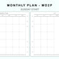 Personal Wide Inserts - Monthly Plan - MO2P