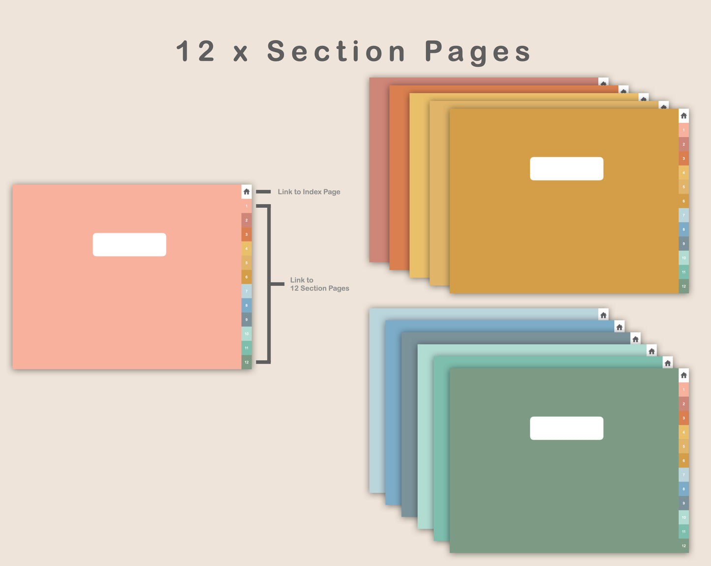 Digital Project Planner - Landscape - Boho