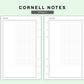 FC Compact Inserts - Cornell Notes