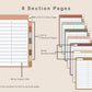 Digital Entertainment Planner - Earthy