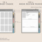 Digital Reading Planner - Portrait - Muted