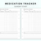 Personal Wide Inserts - Medication Tracker