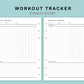 B6 Wide Inserts - Workout Tracker