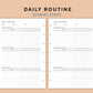 Mini Happy Planner Inserts - Daily Routine