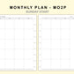 Classic HP Inserts - Monthly Plan - MO2P