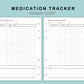 B6 Wide Inserts - Medication Tracker