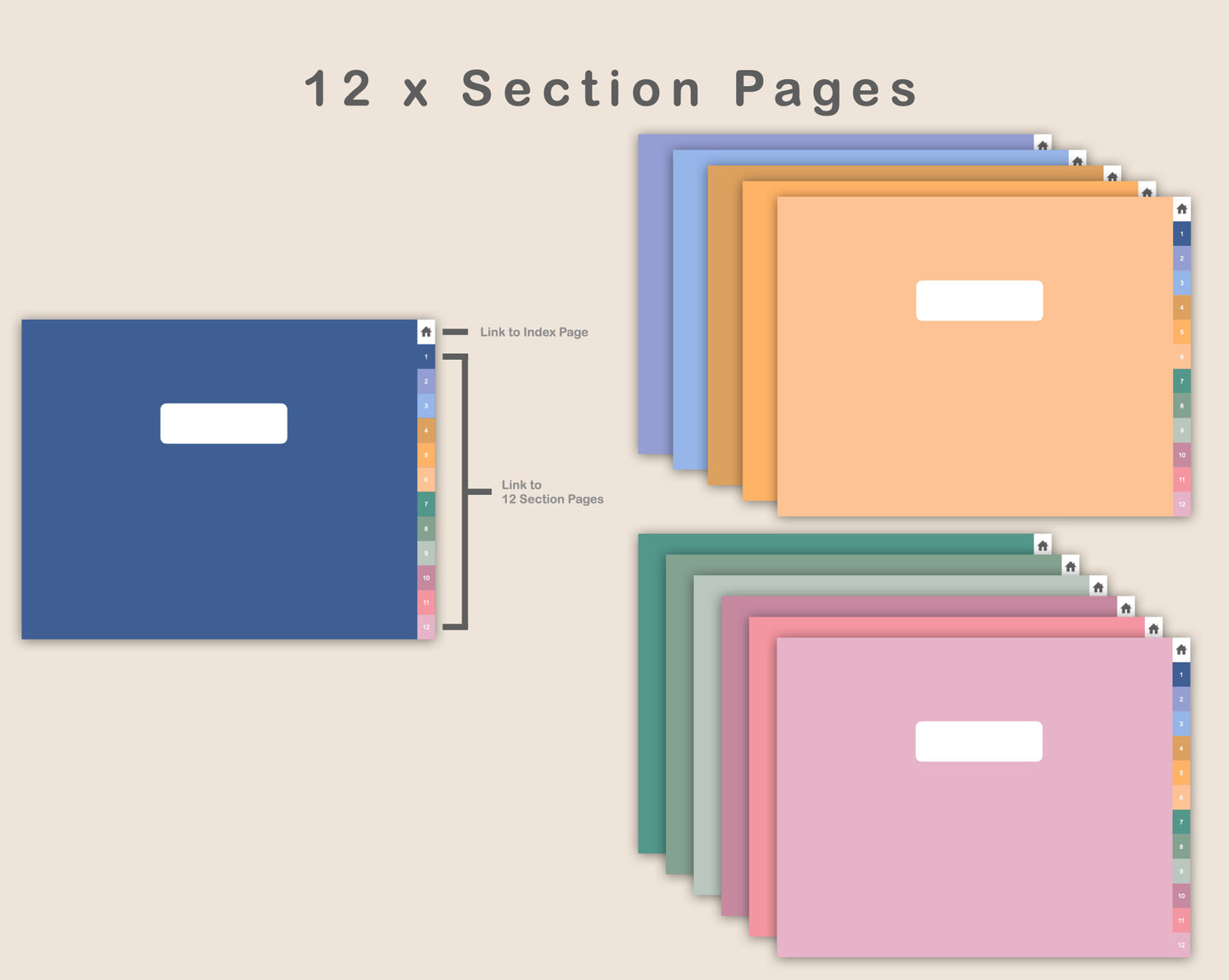 Digital Project Planner - Landscape - Spring