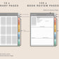 Digital Reading Planner - Portrait - Boho