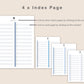 Digital Bullet Journal 200 Pages - Portrait - Blue