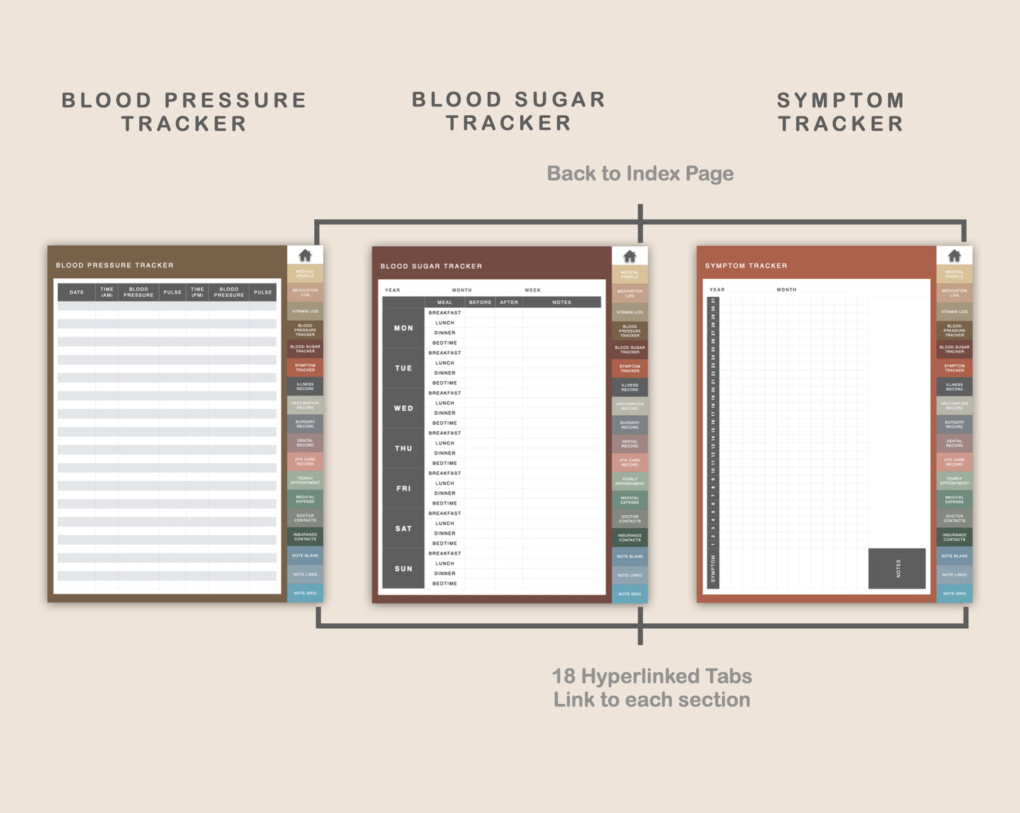 Digital Medical Planner - Muted
