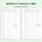 FC Compact Inserts - Weekly Focus Time