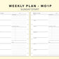 Classic HP Inserts - Weekly Plan - WO1P - with Top Priority