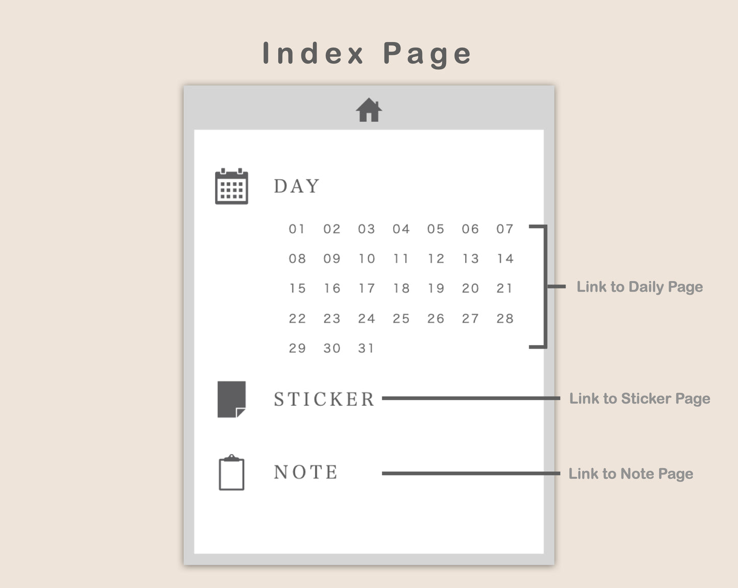 31 Day Digital Journal - Portrait - Neutral