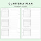 FC Compact Inserts - Quarterly Plan with Calendar