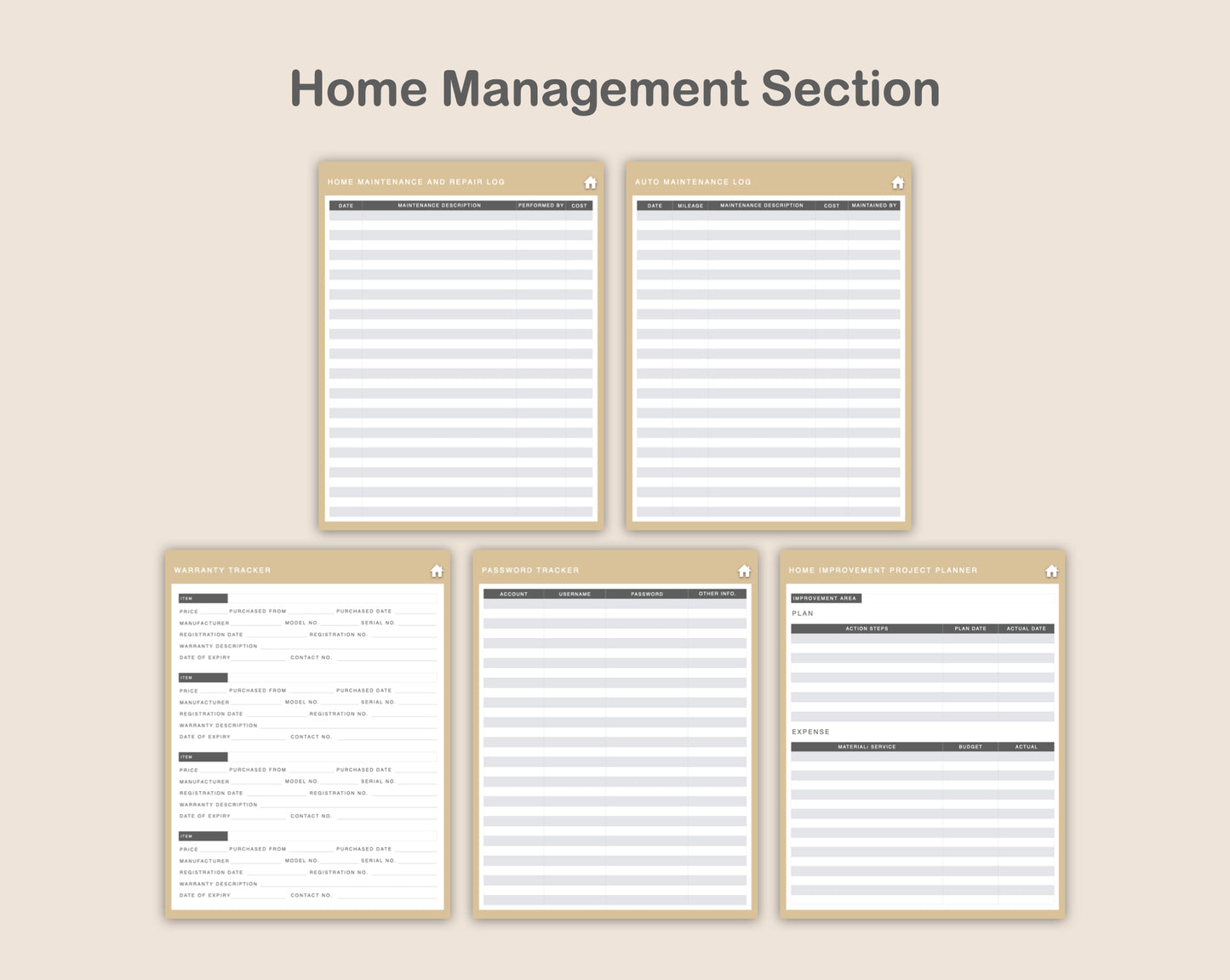 Digital Home Planner - Muted