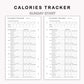 Personal Inserts - Calories Tracker
