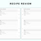Personal Wide Inserts - Recipe