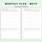 FC Compact Inserts - Monthly Plan - MO1P