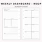 Personal Inserts - Weekly Dashboard