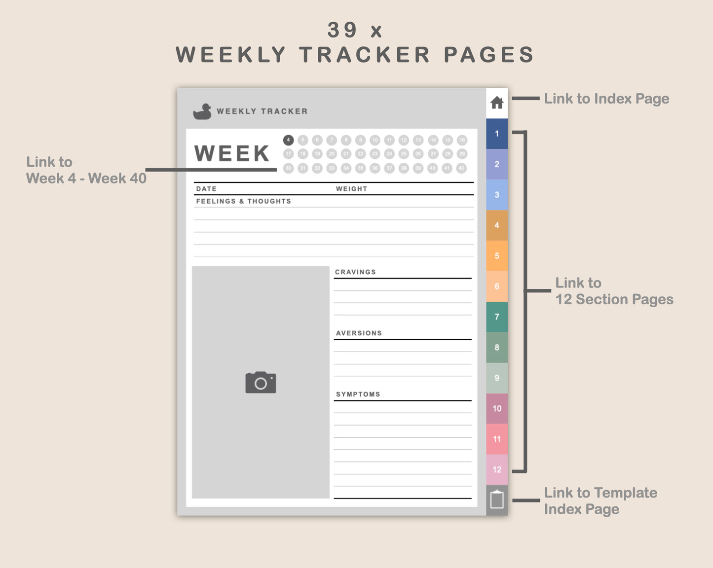 Digital Pregnancy Planner - Spring