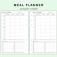 FC Compact Inserts - Meal Planner with Grocery List