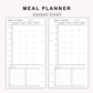 Personal Inserts - Meal Planner with Grocery List