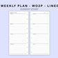 Skinny Classic HP Inserts - Weekly Plan - WO2P - Lined