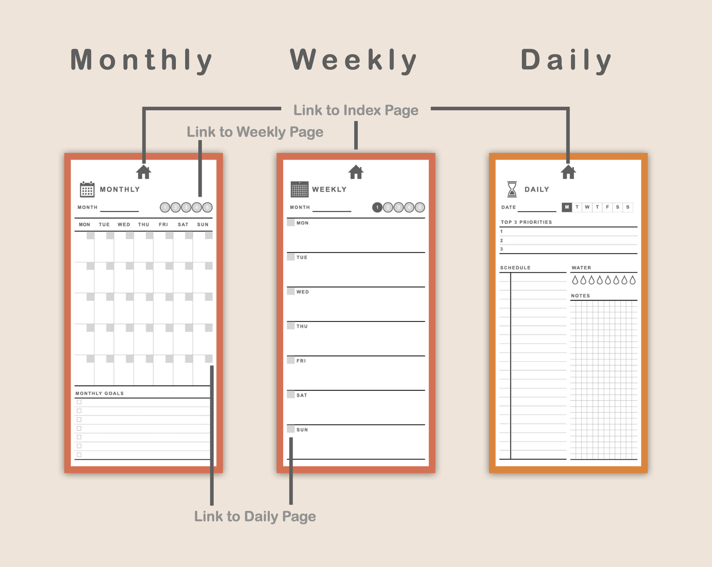 Digital Phone Planner - Autumn