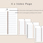 Digital Bullet Journal 200 Pages - Portrait - Brown