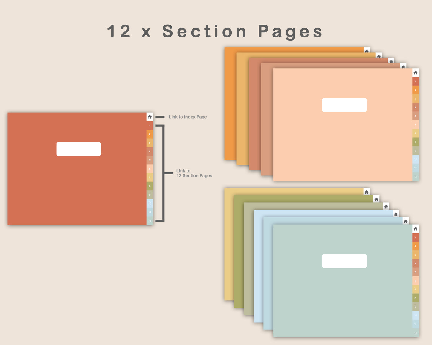 Digital Project Planner - Landscape - Autumn