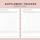 B6 Inserts - Supplement Tracker