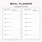Personal Inserts - Meal Planner with Grocery List