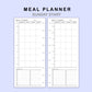 Skinny Classic HP Inserts - Meal Planner with Grocery List