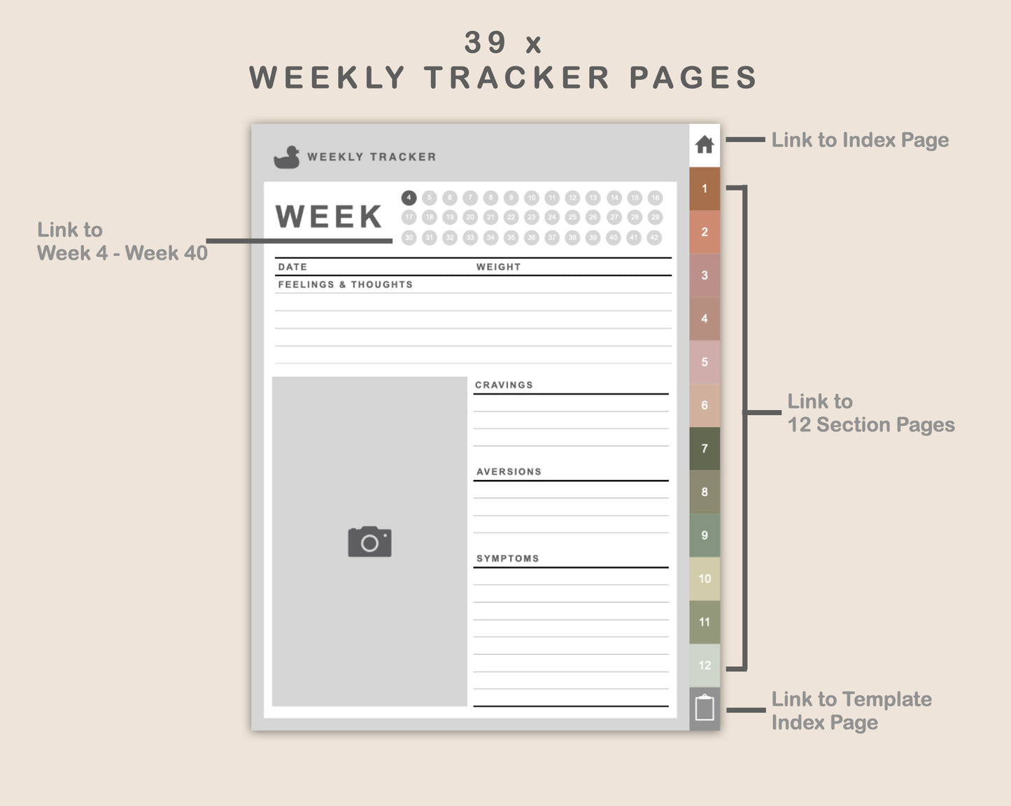 Digital Pregnancy Planner - Neutral