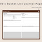 Digital Bucket List Journal - Brown Coffee