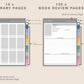 Digital Reading Planner - Portrait - Spring