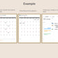 Digital 10 Minute Study Planner - Warm