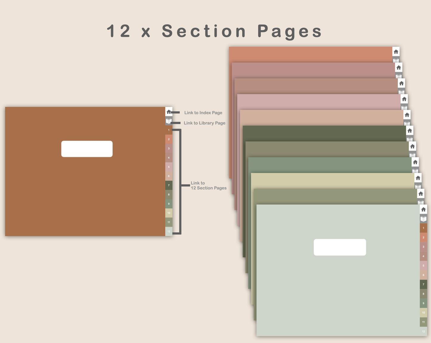 Digital Reading Planner - Landscape - Neutral