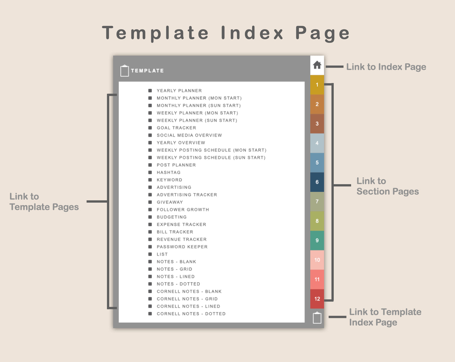 Digital Social Media Planner - Modern