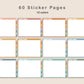 Digital Sticker Book - Landscape - Boho