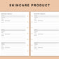 Mini Happy Planner Inserts - Skincare Routine