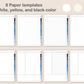 Digital Notebook 8 Tab - Portrait - Classic Blue