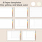 Digital Notebook 8 Tab - Landscape - Vintage