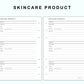 Personal Wide Inserts - Skincare Routine