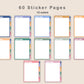 Digital Sticker Book - Portrait - Spring