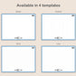 Digital Flashcards - Pastel