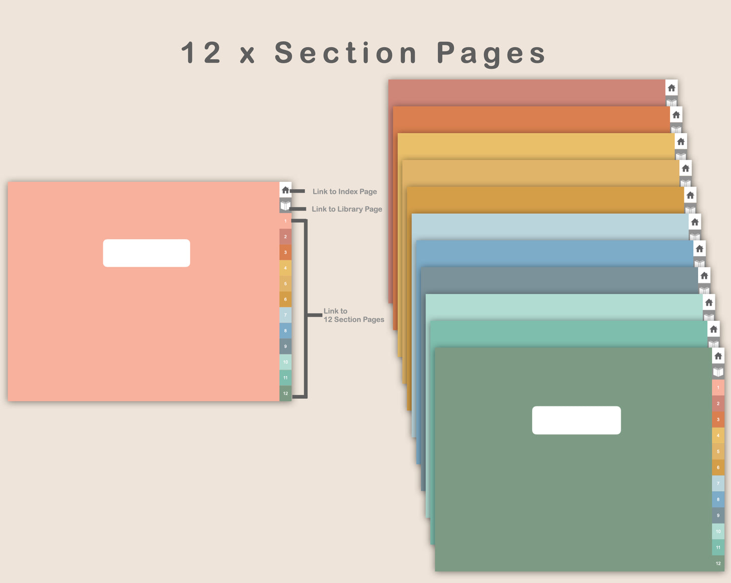 Digital Reading Planner - Landscape - Boho