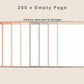 Digital Bullet Journal 200 Pages - Portrait - Neutral