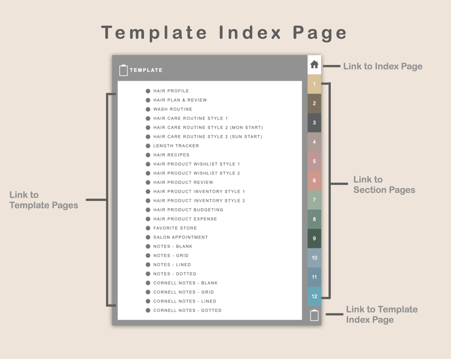 Digital Hair Care Journal - Muted